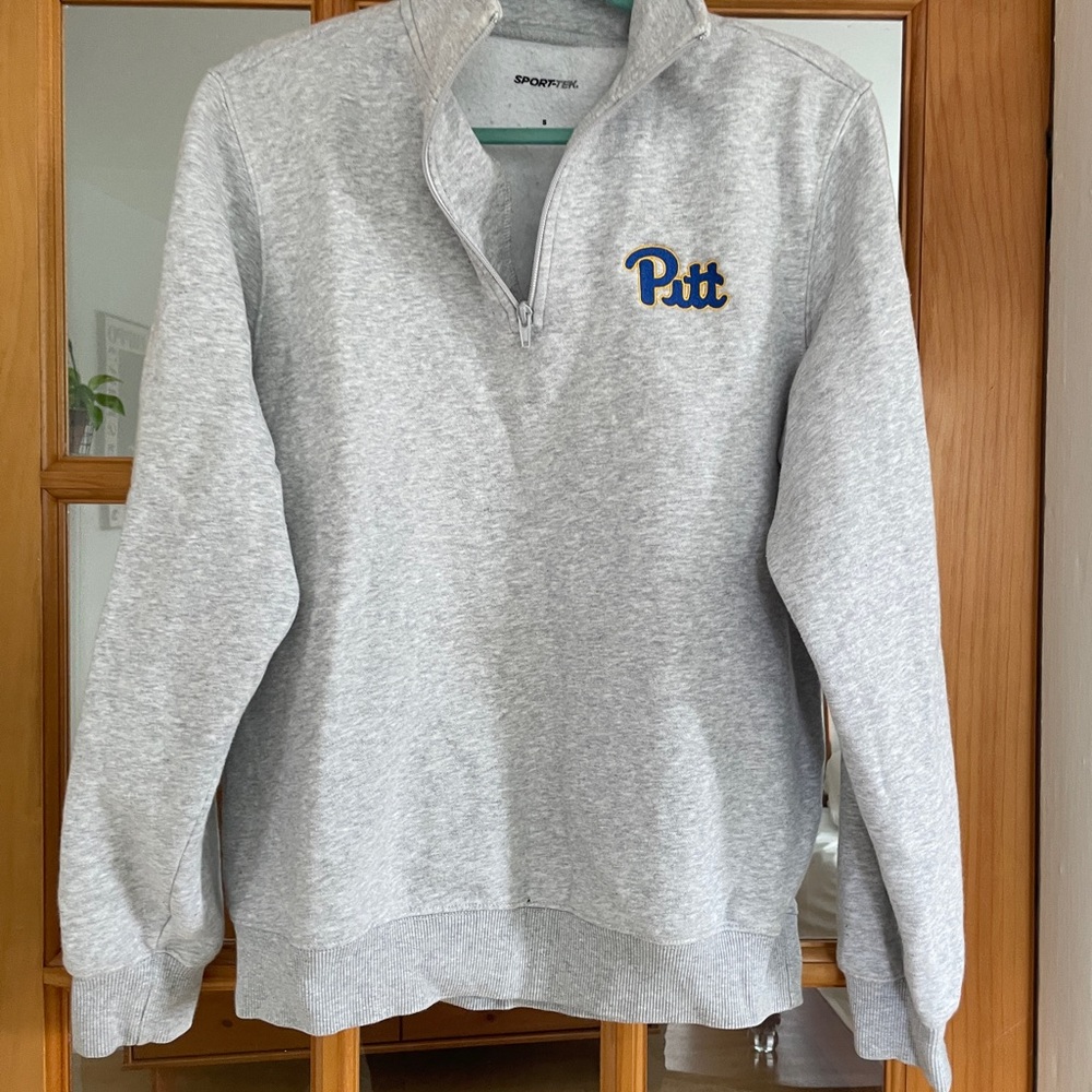 Pitt Soft Quarter Zip Embroidered Pullover
